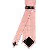 Pink Self Floral Textured Silk Classic Men's Tie