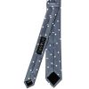 Navy Large White Spot Skinny Men's Tie and Pocket Square Set