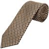 Mens Brown Gingham Classic Tie
