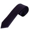 Plum Silk Twill Skinny Mens Tie