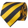 Navy and Yellow Striped Classic Men's Tie