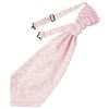 Blush Pink Floral Men's Cravat Tie and Pocket Square Set