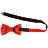 Handmade Bright Red Mens Bow Tie