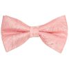 Pre Tied Light Pink Paisley Bow Tie Age 4-7