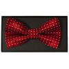 Handmade Red And White Polka Dot Mens Bow Tie