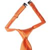 Pre Tied Burnt Orange Satin Boys Tie and Pocket Square Set Age 4-7 
