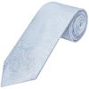 Blue Flower Classic Men's Tie and Pocket Square Set