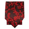 Black with Red Floral Skinny Boys Tie