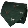 Bottle Green Dog and Pheasant Classic Men's Tie
