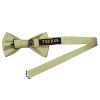 Plain Sage Green Satin Silk Mens Bow Tie