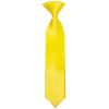 Pre Tied Sunshine Yellow Satin Boys Tie Age 4-7