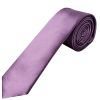 Plain Light Mauve Satin Skinny Boys Tie