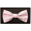 Blush Pink Paisley Handmade Mens Bow Tie
