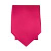 Plain Cerise Pink Satin Boys Tie and Pocket Square Set