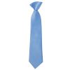 Pre Tied Steel Blue Satin Boys Tie and Pocket Square Set Age 4-7 