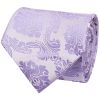 Lilac Paisley Classic Men's Tie and Pocket Square Set