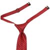 Pre Tied Red and White Polka Dot Boys Tie and Pocket Square Set Age 4-7