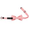Pre Tied Plain Blush Rose Satin Boys Bow Tie and Pocket Square Set Age 8-11