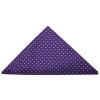 Purple and White polka dot Pocket Square