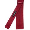 Red Wine Knitted Skinny Men's Tie