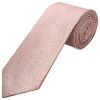 Plain Rose Gold Textured Silk Classic Men's Tie