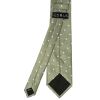 Khaki Green Large White Spot Classic Men's Tie and Pocket Square Set