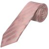 Mens Rose Gold Textured Stripe Silk Classic Tie Pocket Square and Cufflinks Box Set