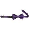 Pre Tied Purple Satin Boys Bow Tie Age 4-7