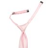 Pre Tied Baby Pink Satin Boys Tie Age 4-7