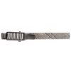 Gunmetal Grey Textured Metal Bar Tie Clip