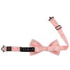 Pre Tied Light Pink Paisley Bow Tie and Pocket Square Set Age 4-7