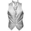 Silver Floral Waistcoat