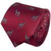 Slim Burgundy Zebra Men's Tie
