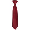 Pre Tied Maroon Satin Boys Tie and Pocket Square Set Age 4-7
