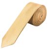 Gold Textured Skinny Tie 