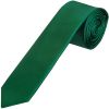 Plain Forest Green Satin Skinny Boys Tie