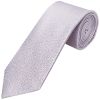 Plain Lilac Textured Silk Classic Men's Tie and Pocket Square Set