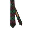 Green and Red Tartan Silk Skinny Boys Tie