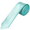 Aqua Satin Skinny Men's Tie