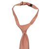 Pre Tied Rose Quartz Satin Boys Tie Age 4-7