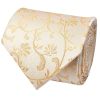 Caramel Floral Classic Men's Tie and Pocket Square Set