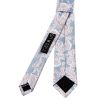 Blue and Pink Paisley Skinny Mens Tie and Pocket Square Set