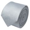 Plain Light Blue Textured Silk Skinny Boys Tie