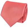 Salmon Pink Silk Twill Classic Mens Tie and Pocket Square Set