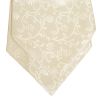 Ivory Floral Men's Cravat Tie and Pocket Square Set