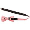 Plain Blush Rose Satin Handmade Mens Bow Tie and Pocket Square Set