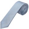 Plain Dusty Blue Silk Skinny Boys Tie