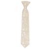 Pre Tied Champagne and White Floral Boys Tie Age 4-7