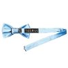 Plain Sky Blue Handmade Mens Bow Tie