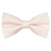 Pre Tied Blush Textured Floral Boys Bow Tie and Pocket Square Set